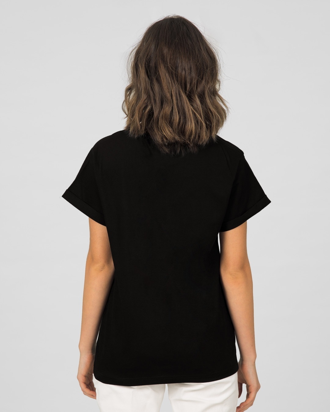 Shop Click Click Bugs Boyfriend T-Shirt (LTL) Black-Full