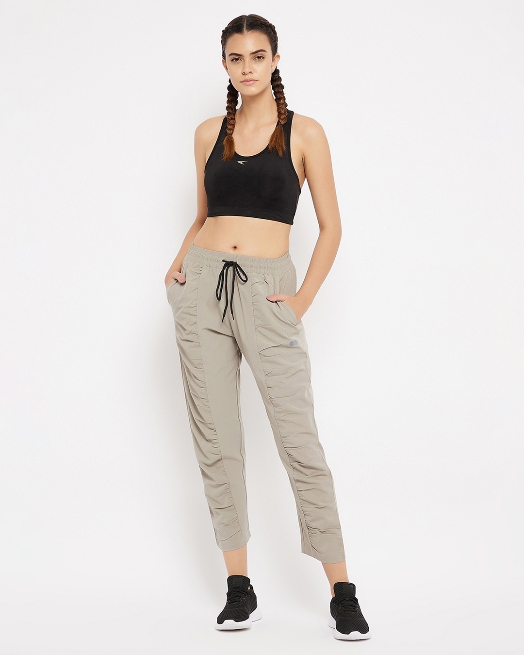 Shop Comfort Fit Active Track Pants In Grey