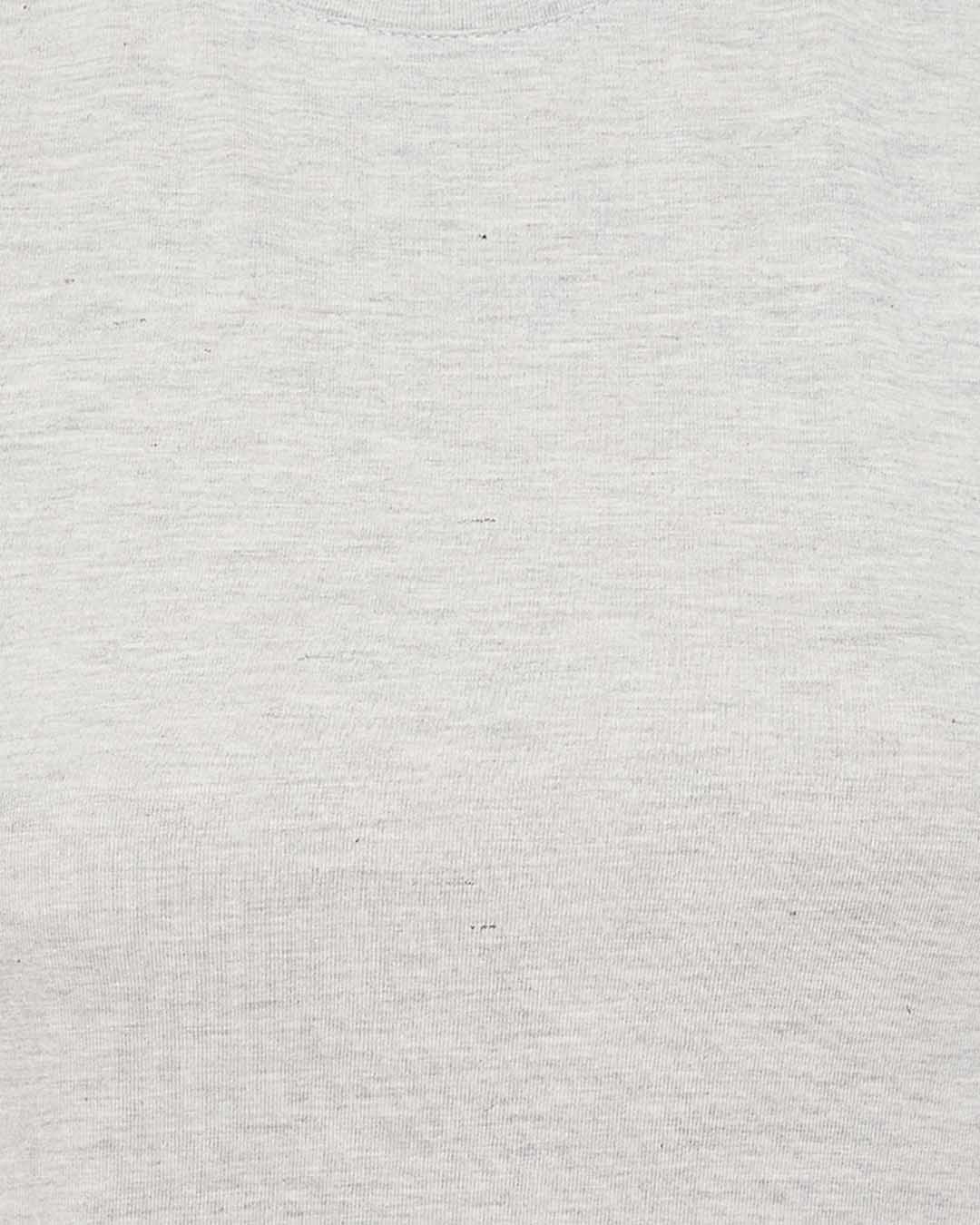 Shop Cotton Solid Sleep T Shirt And Stripes Printed Pyjama Set   Grey And Black-Full