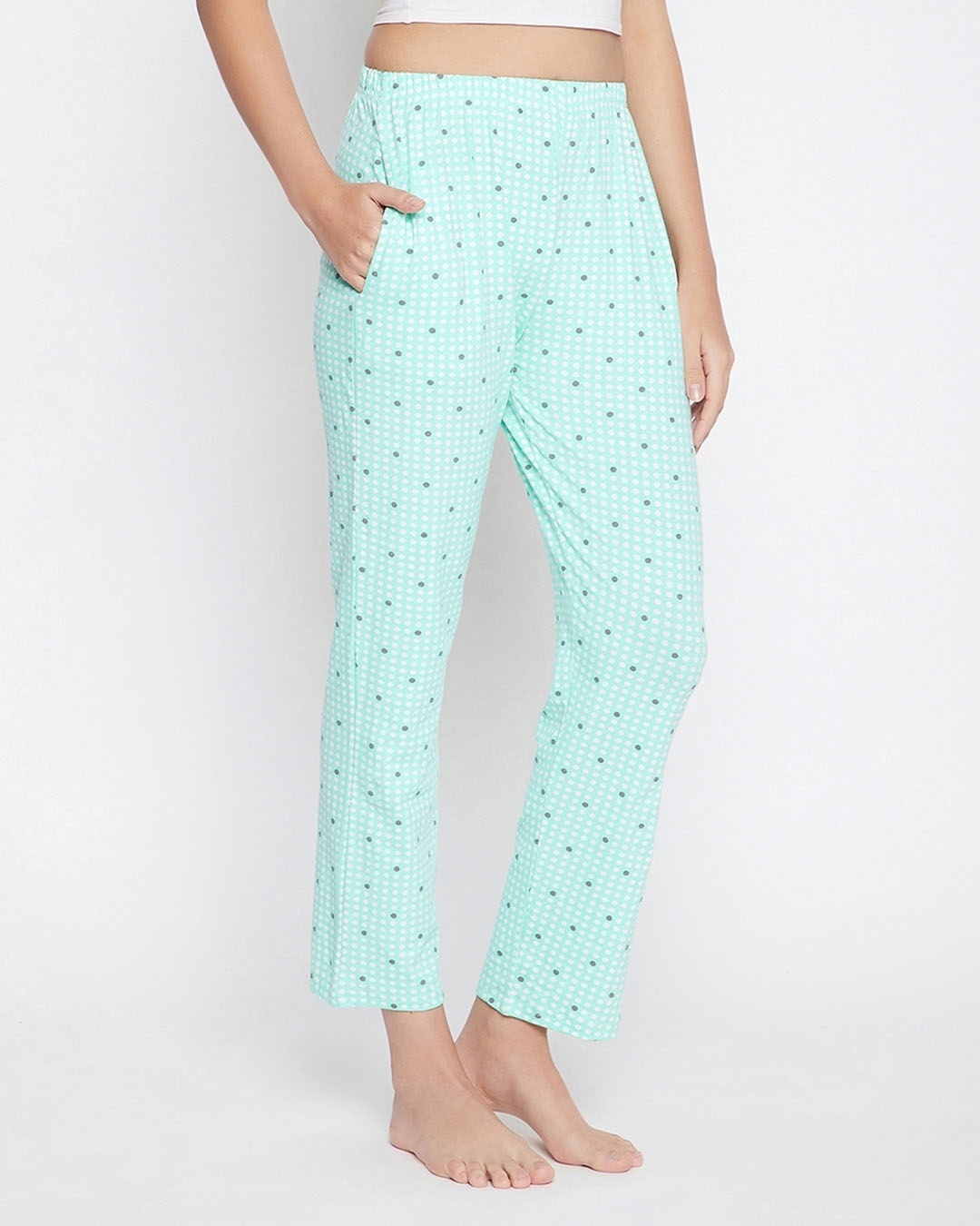 Shop Print Me Pretty Pyjama In Light Blue   Cotton-Design