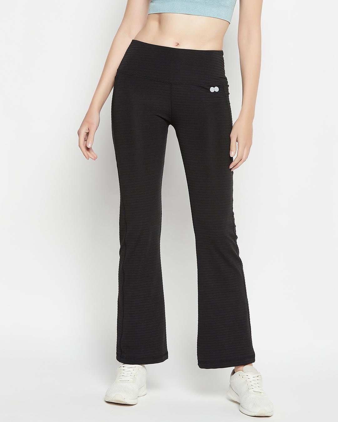 Buy Clovia Quick Dry Track pants  Black at Rs727 online  Activewear  online