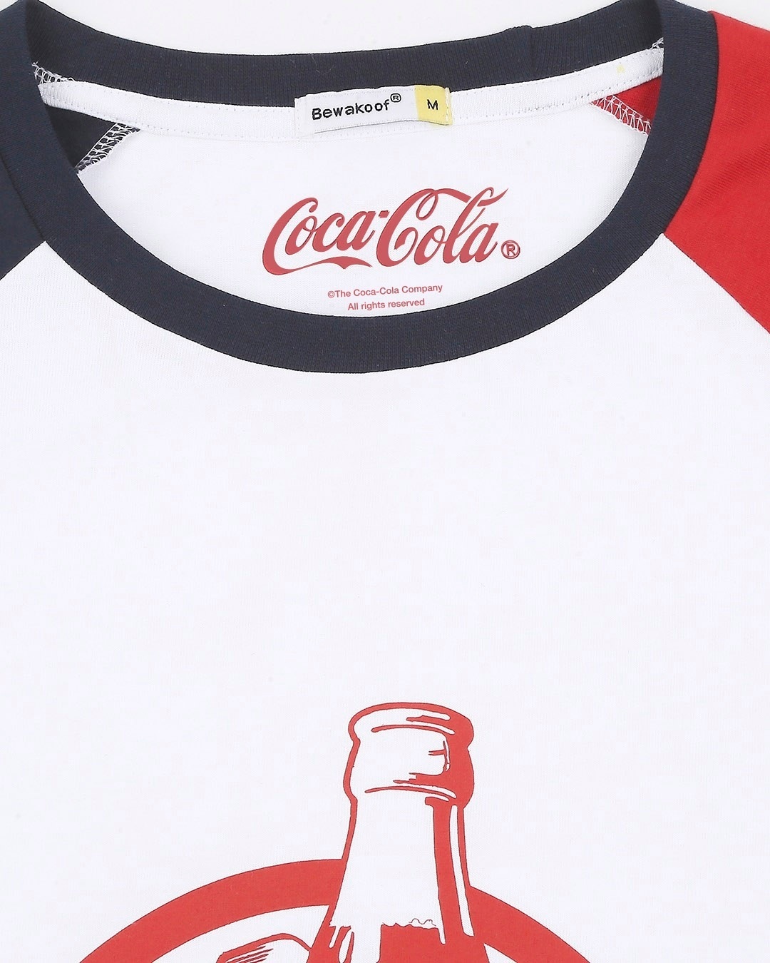 Shop Coke Contrast Raglan Full Sleeve T-Shirt