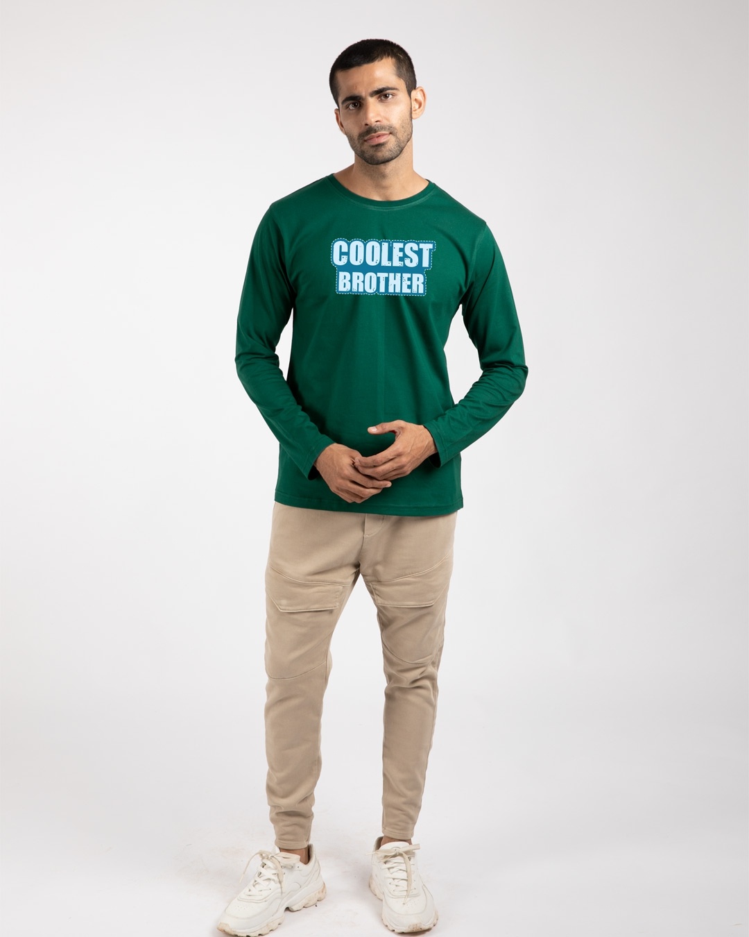 Shop Coolest Brother Full Sleeve T-Shirt-Design