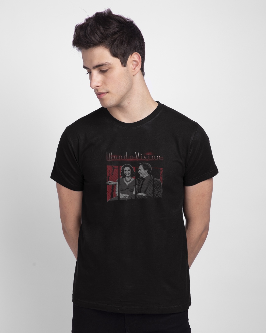 Shop Couple Men's Printed T-Shirt-Back
