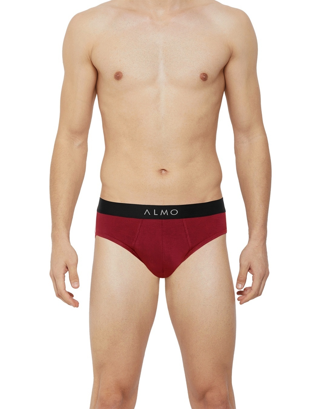 Shop Dario Solid Micro Modal Red And Green Men's Brief (Pack Of 2)-Back
