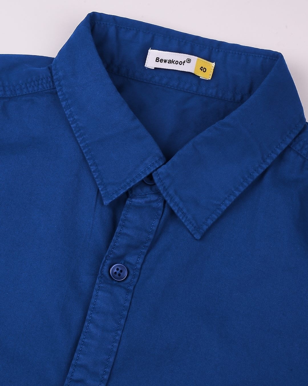 Buy Dark Blue Casual Over Dyed Shirt for Men blue Online at Bewakoof