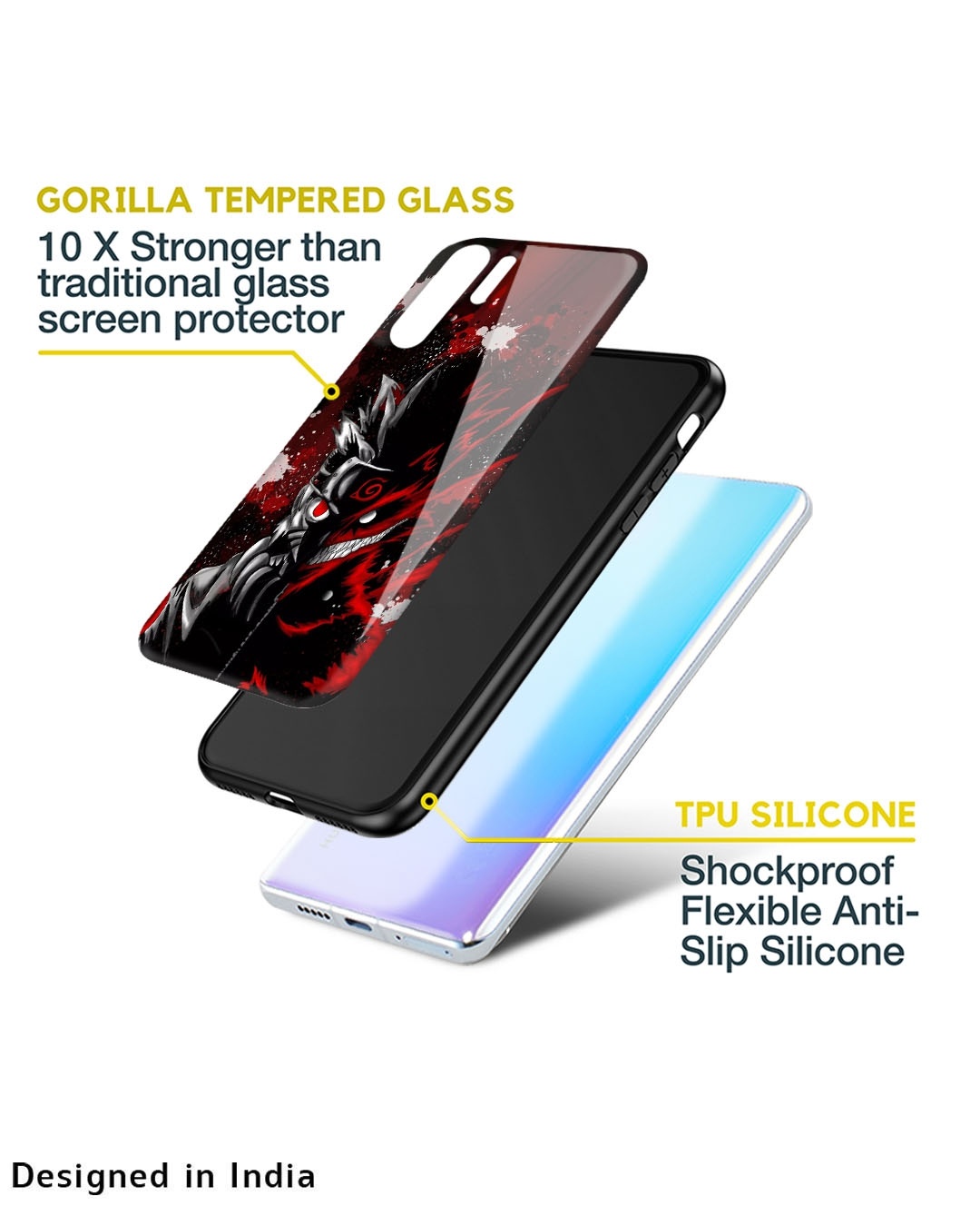 Shop Dark Character Premium Glass Case for Apple iPhone 12 Mini (Shock Proof,Scratch Resistant)-Design