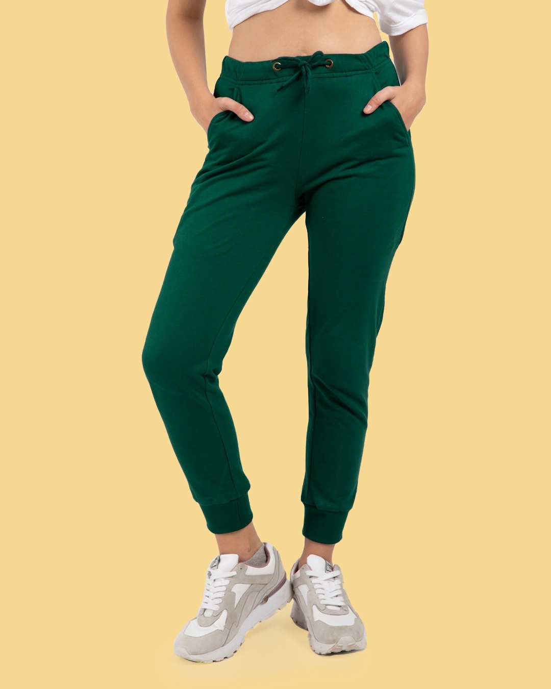 Buy Women's Green Joggers Online at Bewakoof