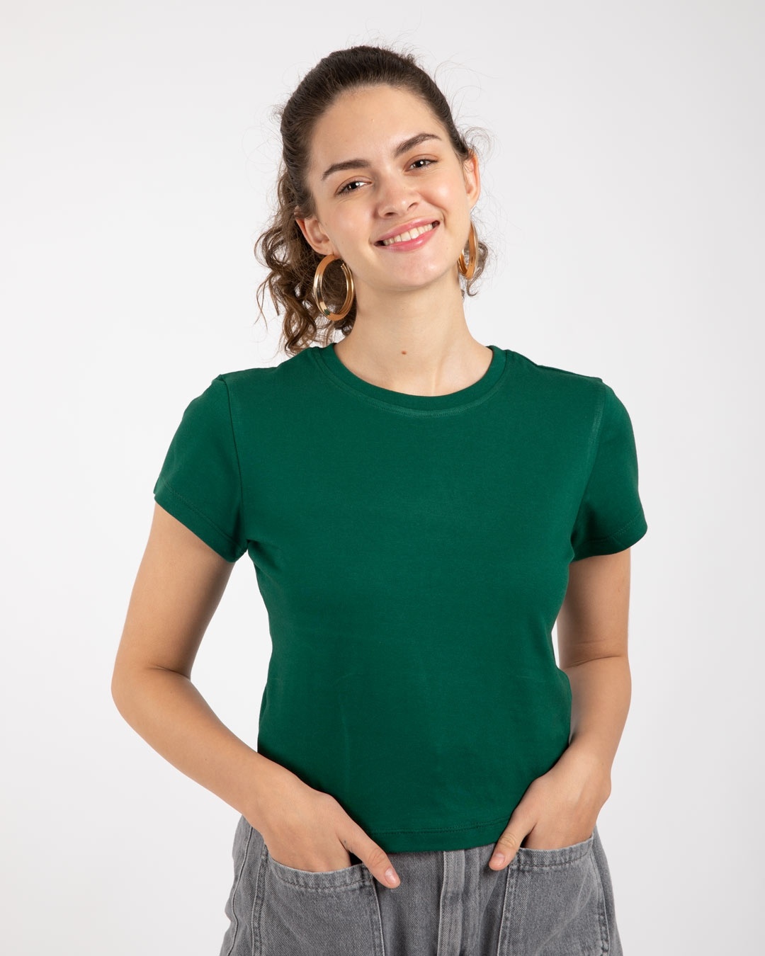 dark green t shirt women's