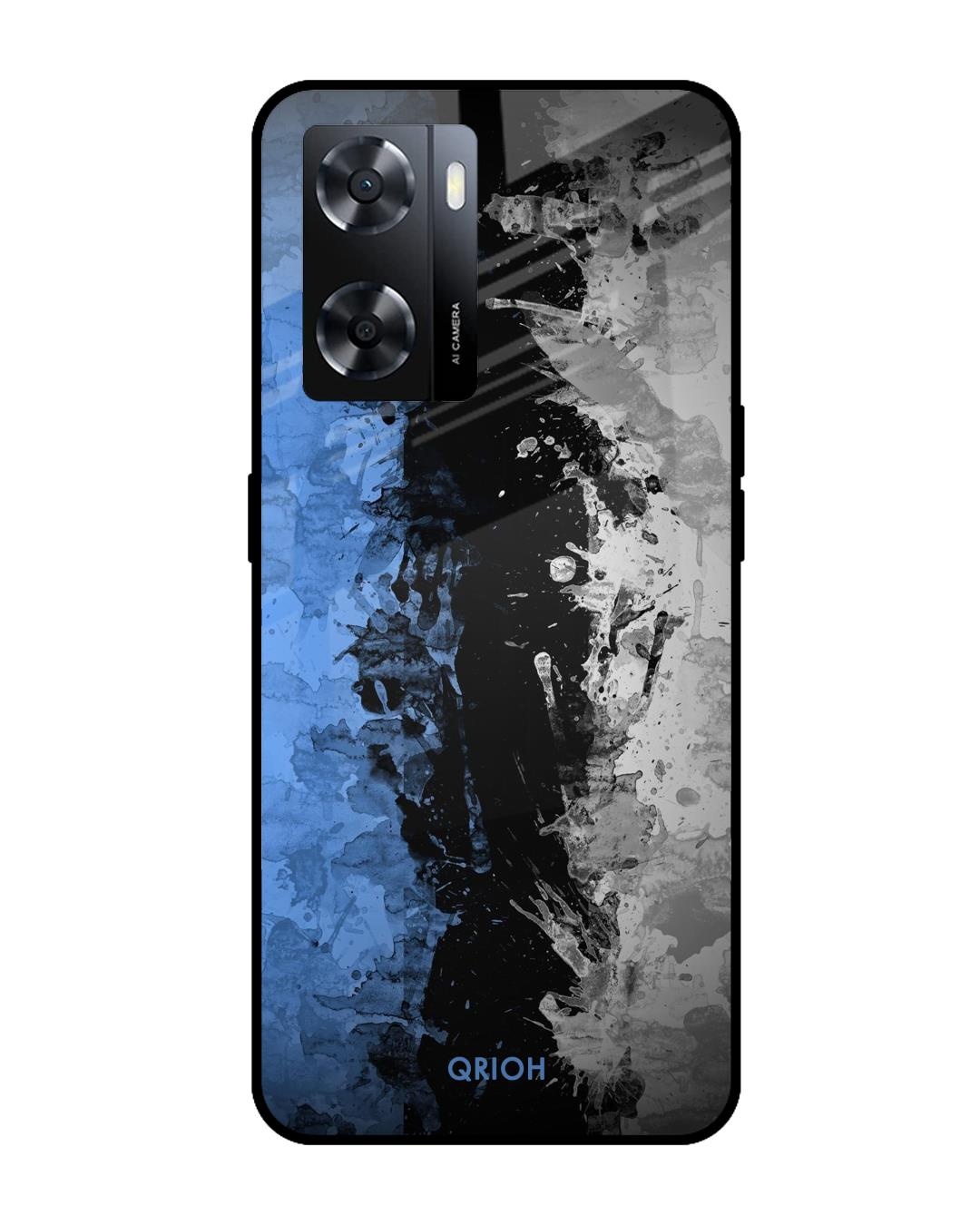 Shop Dark Grunge Printed Premium Glass Cover for Oppo A57 4G (Shock Proof, Scratch Resistant)-Front