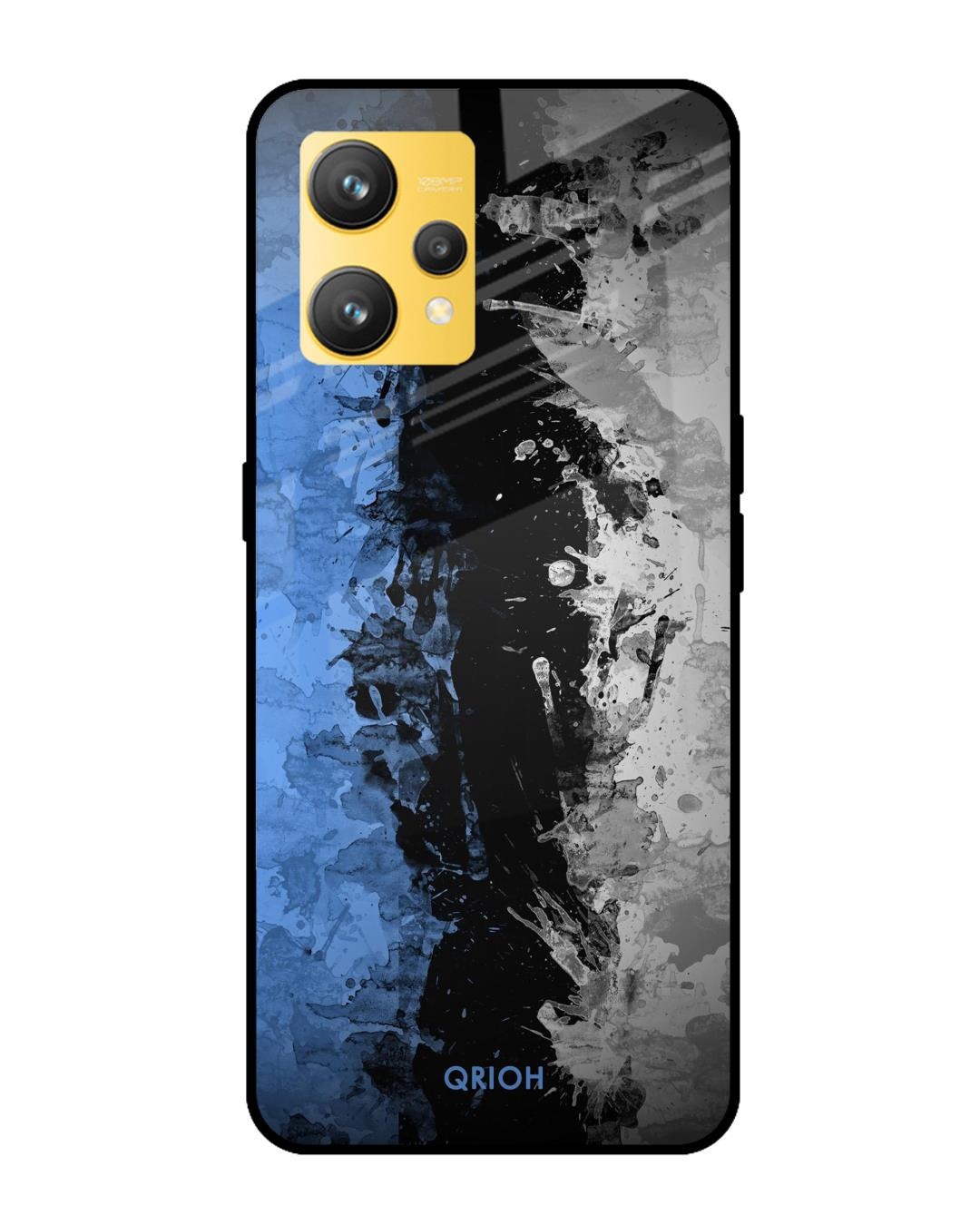 Shop Dark Grunge Printed Premium Glass Cover for Realme 9 4G (Shock Proof, Scratch Resistant)-Front