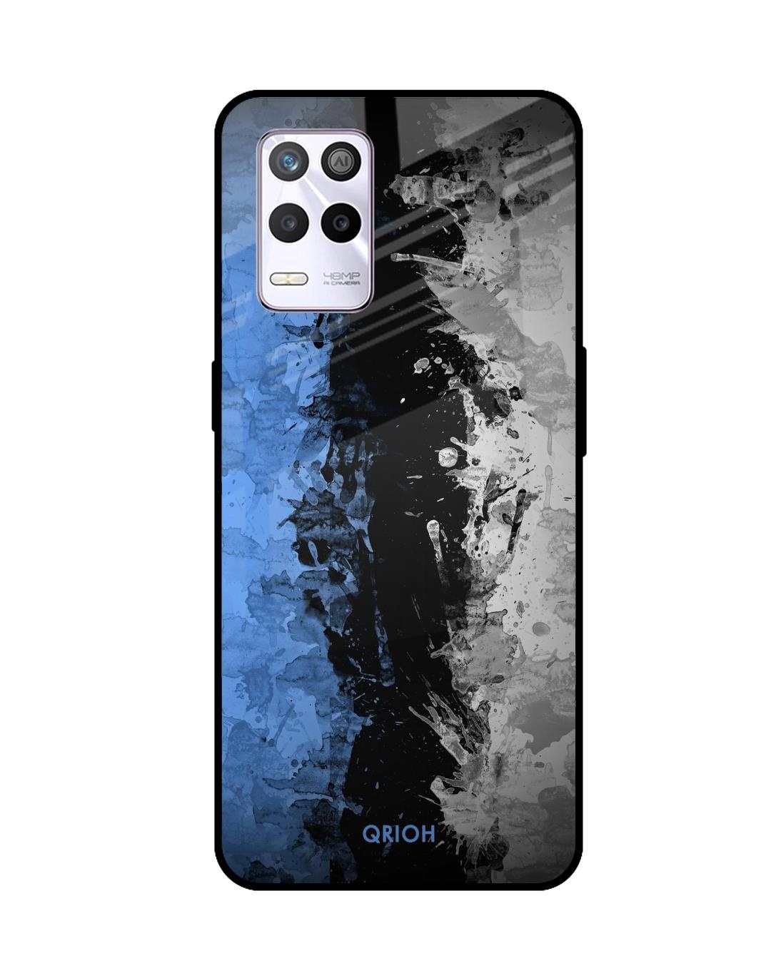Shop Dark Grunge Printed Premium Glass Cover for Realme 9 5G (Shock Proof, Scratch Resistant)-Front
