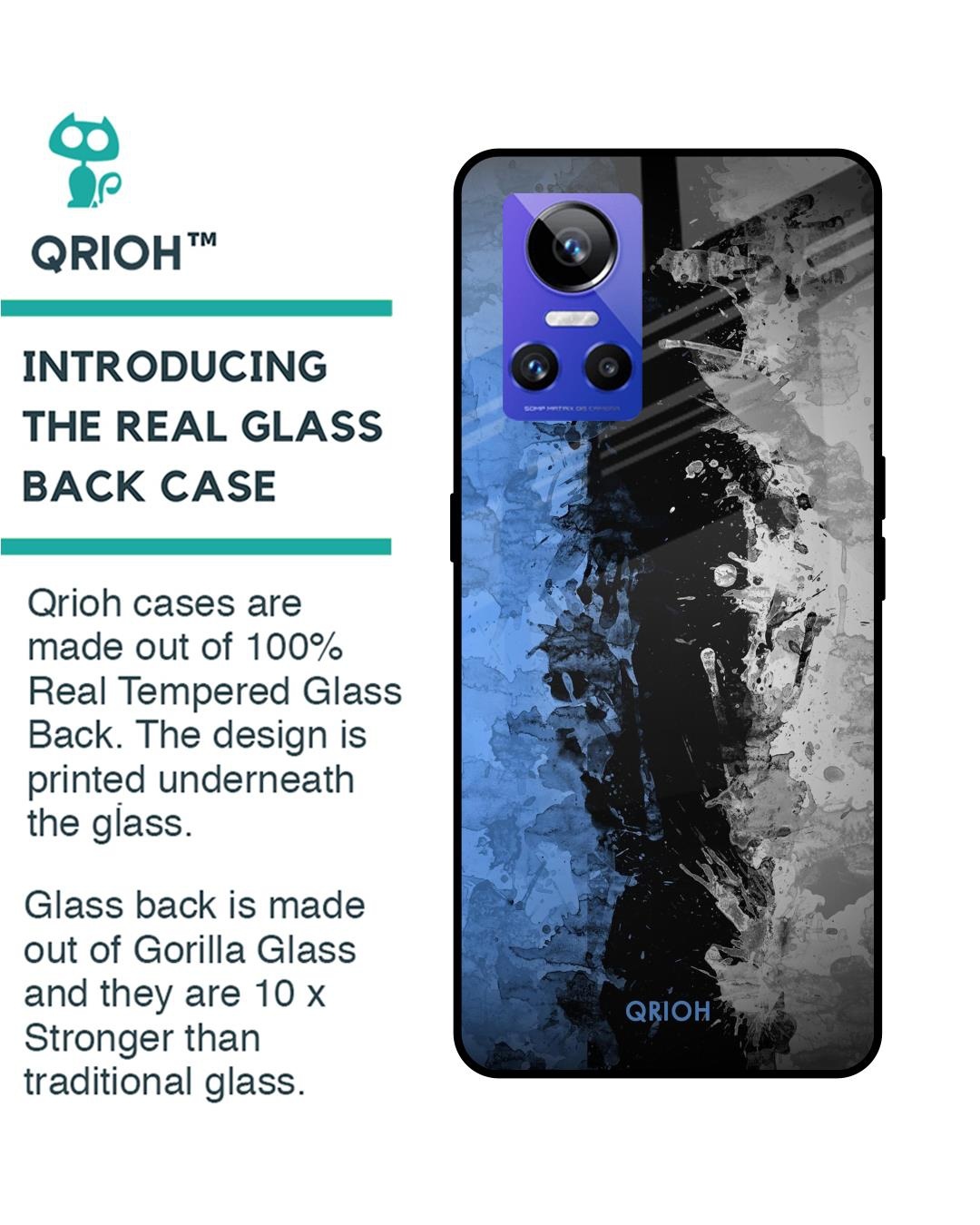 Shop Dark Grunge Printed Premium Glass Cover for Realme GT Neo 3 (Shock Proof, Scratch Resistant)-Back