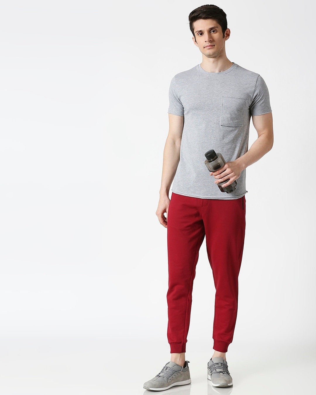 maroon jogger pants