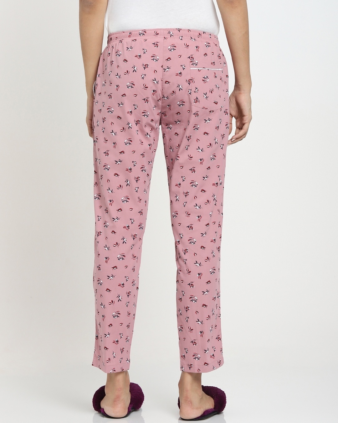 Shop Women's Pink All Over Floral Printed Pyjamas-Design
