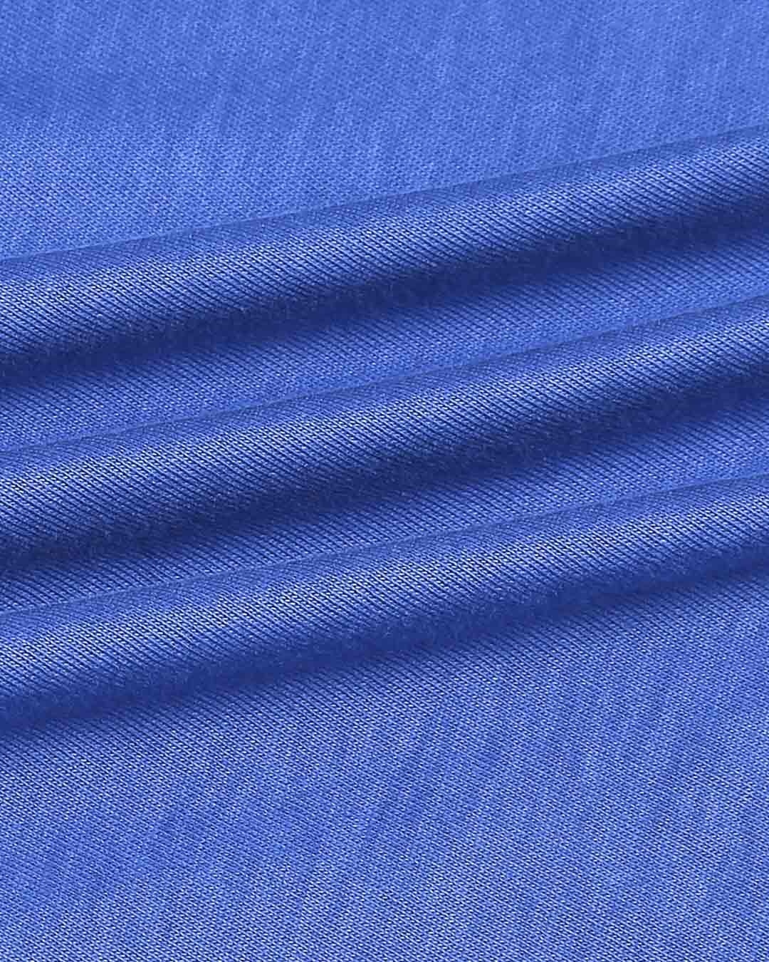 Shop Dazzling Blue Mesh Half Sleeve Raglan T-Shirt