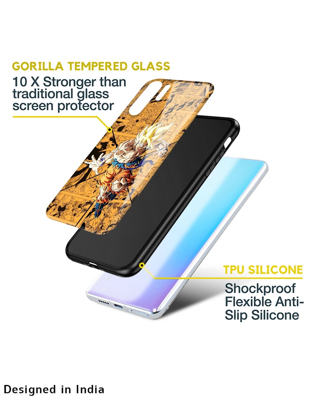 Shop DBz Super Premium Glass Case for Apple iPhone 14 Pro (Shock Proof,Scratch Resistant)-Design