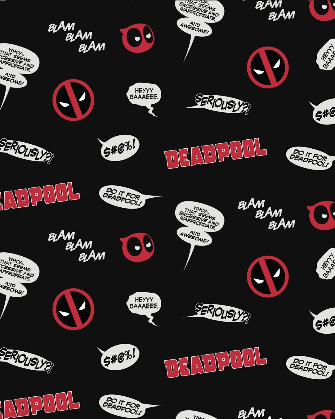 Shop Men's Black Deadpool AOP Boxers