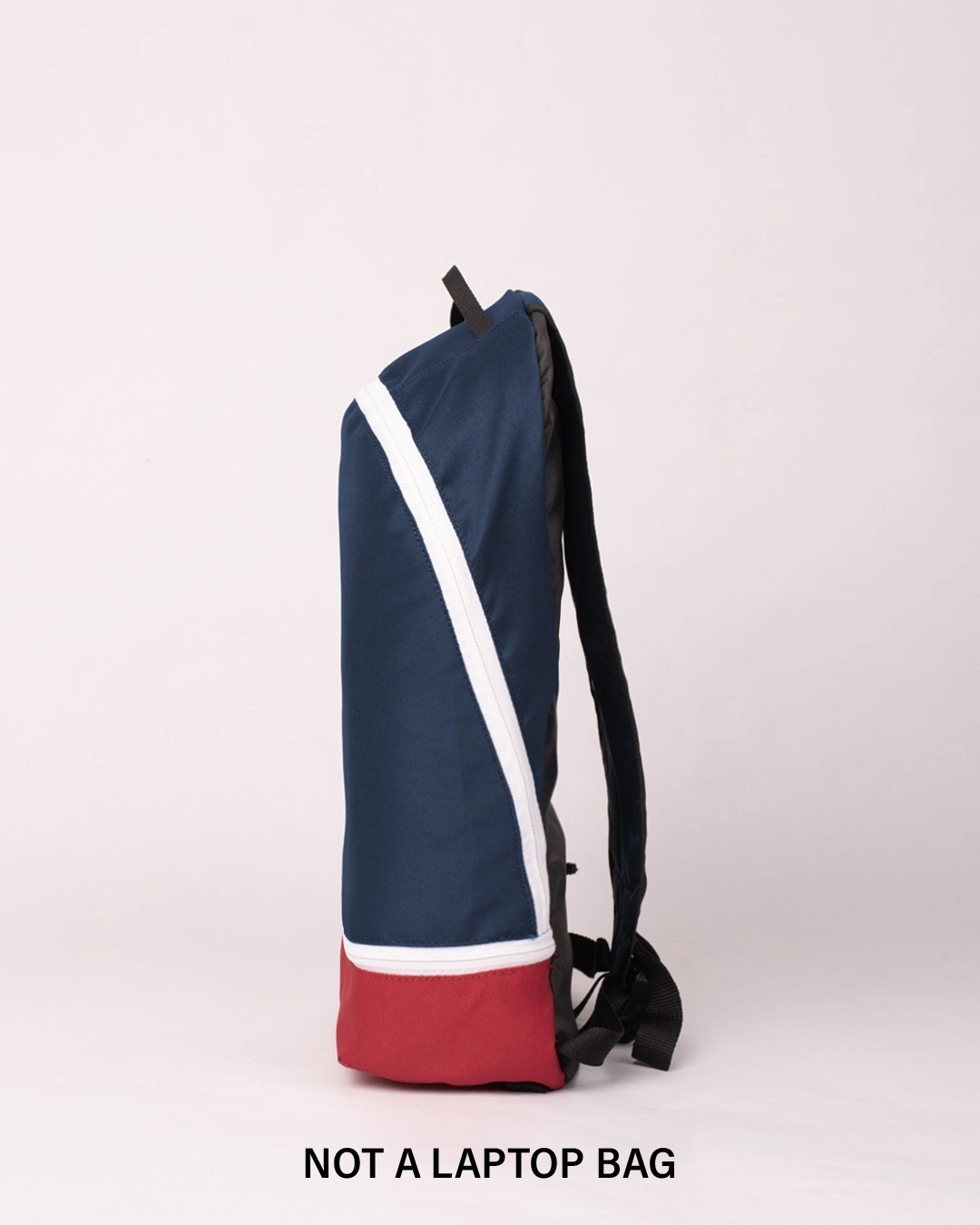 Shop Denim Blue Plain Small Backpack-Back