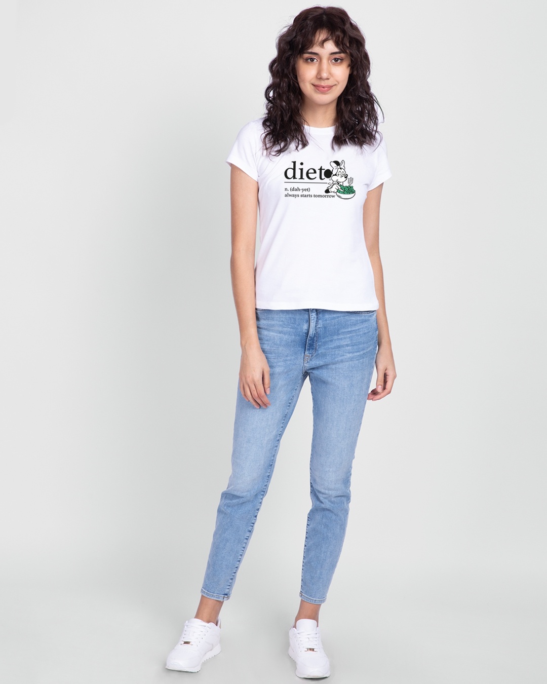 Shop Diet Minnie (DL) Women's Half Sleeve T-shirt-Design