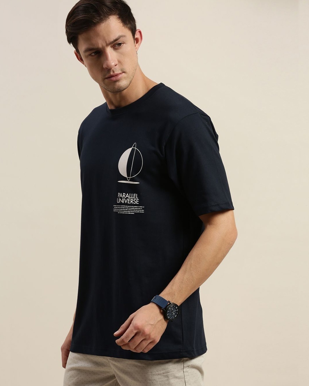 Shop Blue Graphic Print T Shirt-Design