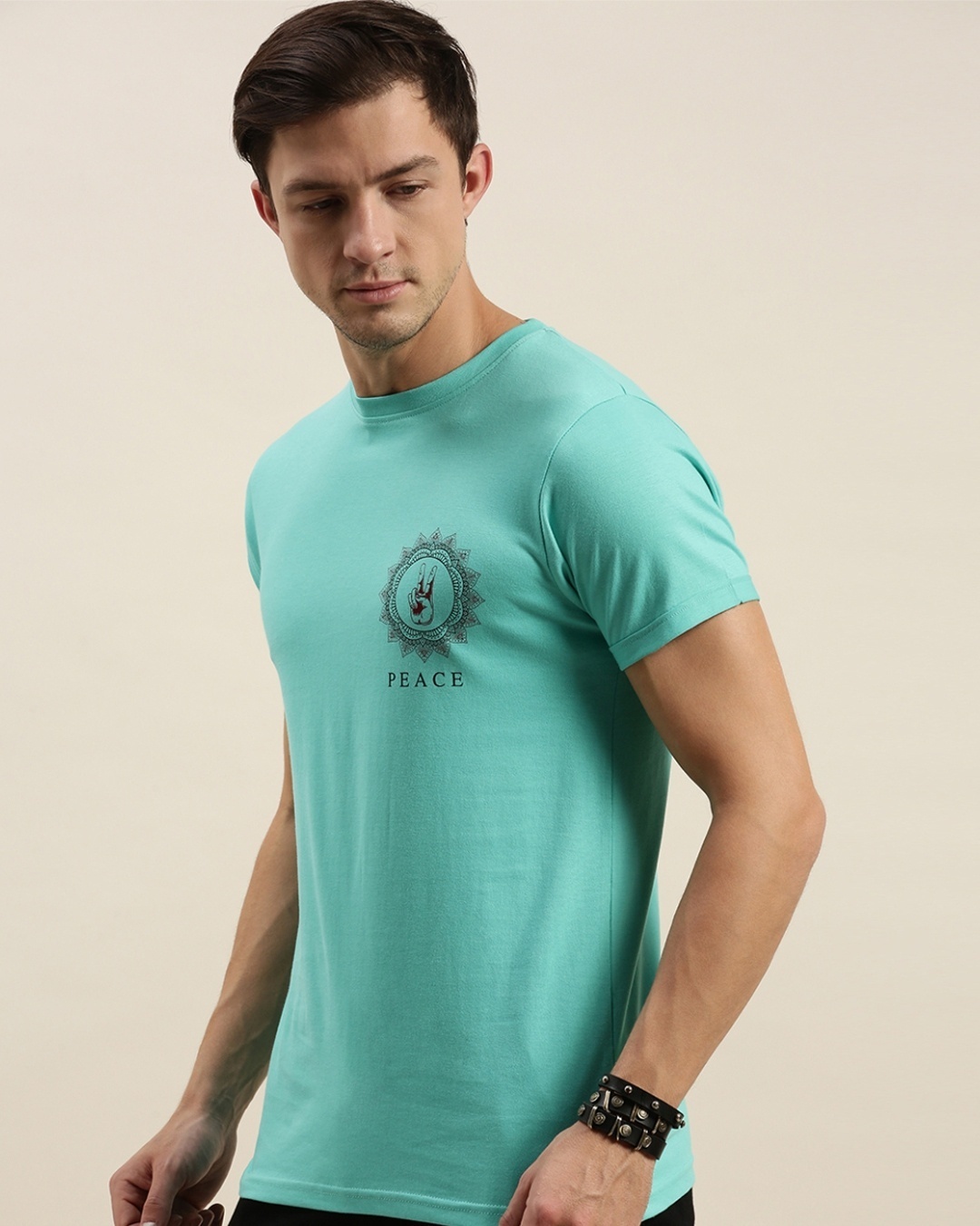 Shop Green Graphic Print T Shirt 45-Design