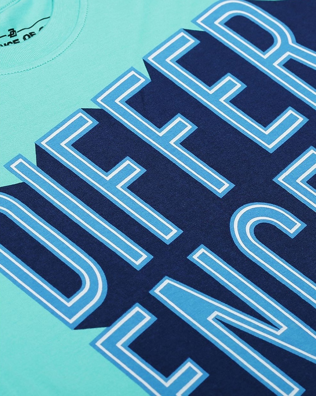 Shop Green Typographic T Shirt40-Full