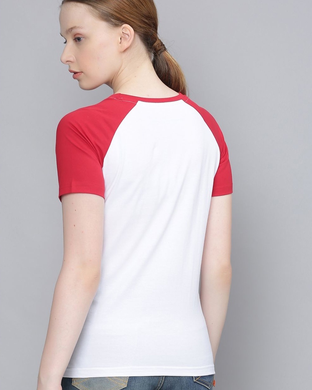 Shop White Typographic T Shirt19-Back