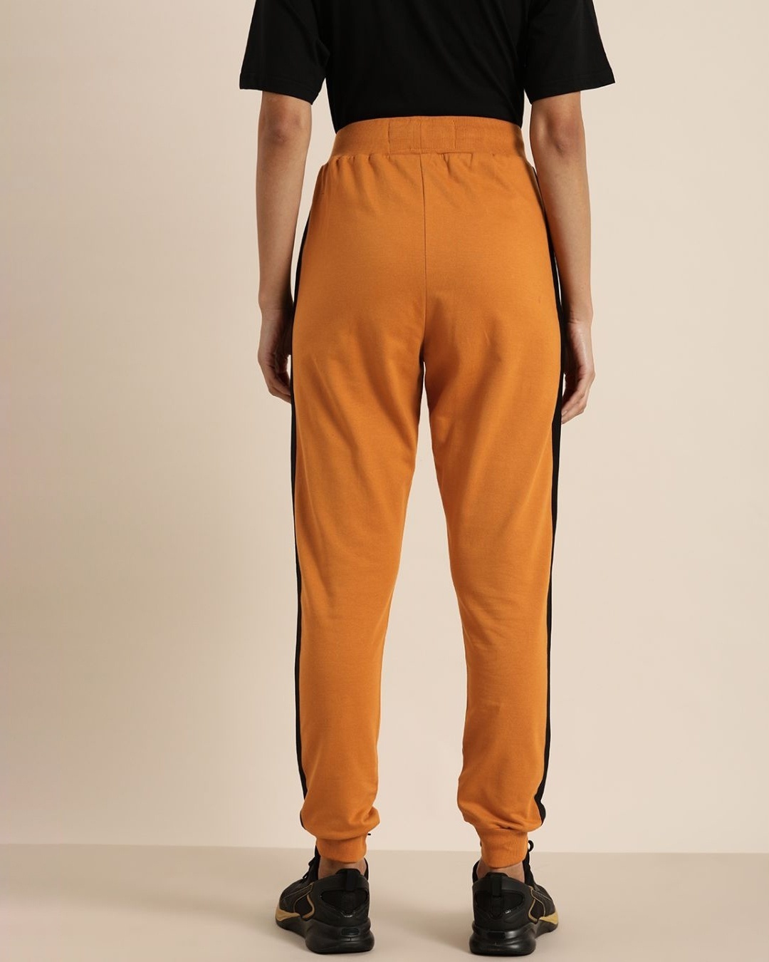Shop Women's Brown Solid Joggers-Back