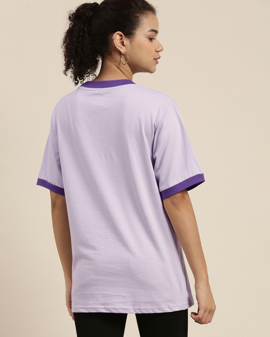 Buy Dillinger Womens Lavender Typographic Oversized Fit T Shirt For Women Purple Online At Bewakoof 4191