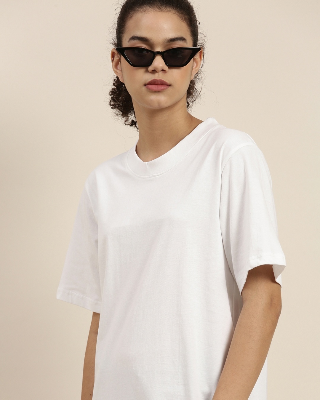 Shop Women's White Oversized Fit T Shirt-Design