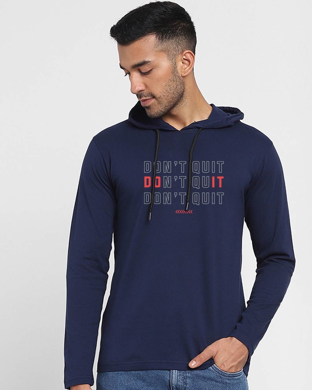 Shop Do it Red Full Sleeve Hoodie T-shirt-Front