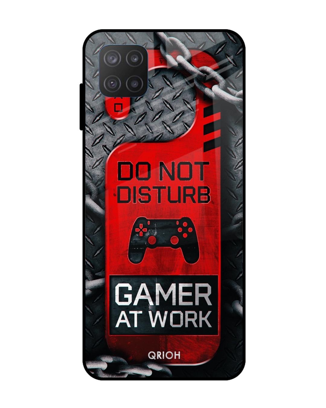 Shop Do Not Disturb Typography Premium Glass Cover For  M12(Impact Resistant, Matte Finish)-Front