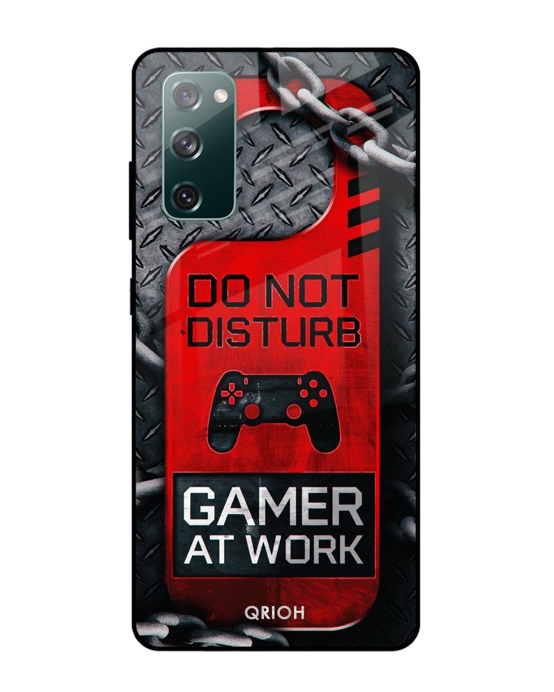 Shop Do Not Disturb Typography Premium Glass Cover For Samsung Galaxy S20 FE(Impact Resistant-Front