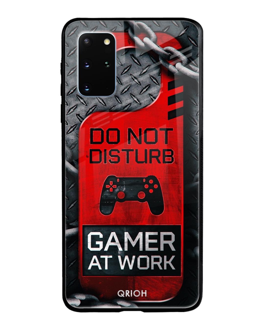 Shop Do Not Disturb Typography Premium Glass Cover For Samsung Galaxy S20 Plus(Impact Resistant-Front