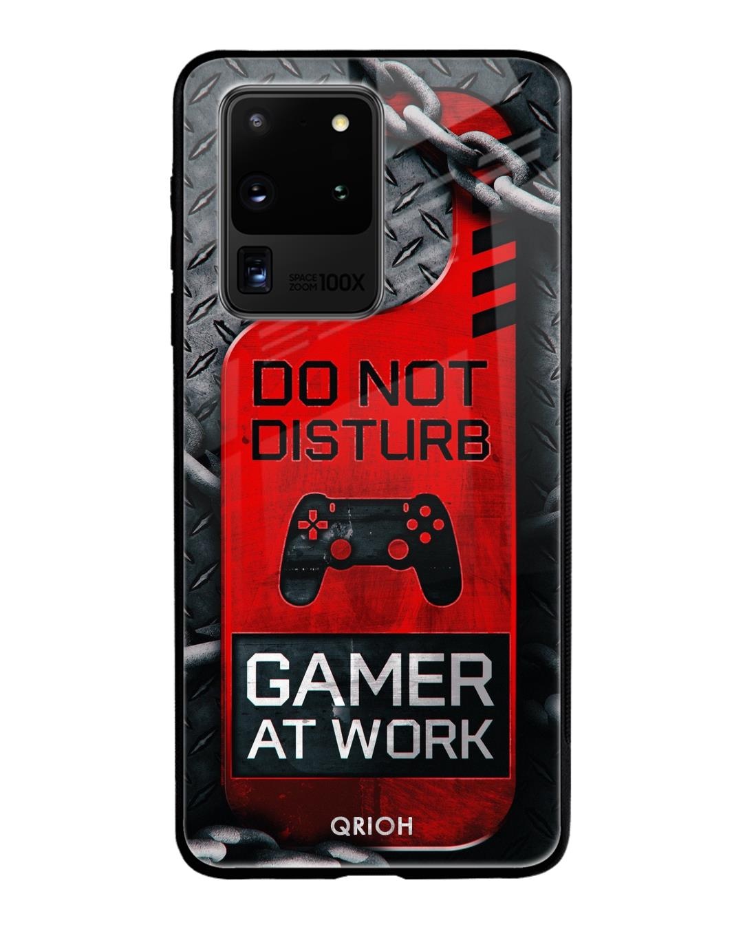 Shop Do Not Disturb Typography Premium Glass Cover For Samsung Galaxy S20 Ultra(Impact Resistant-Front