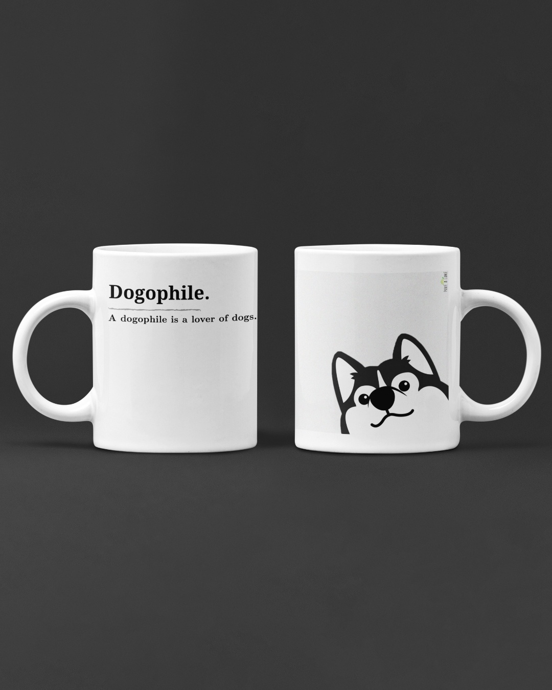 Shop Dogophile Ceramic Mug (350ml, White, Single piece)-Back