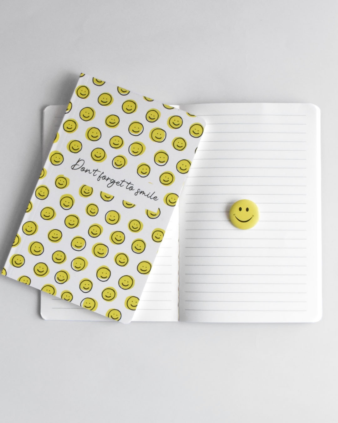 Shop Don't forget to Smile Soft Bound Notebook-Back