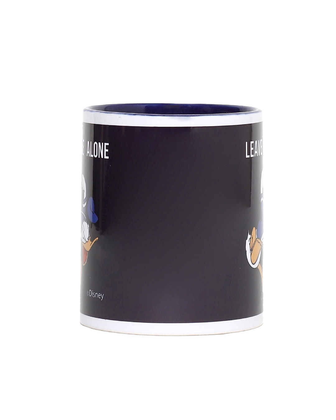 Shop Donald duck Leave me Alone Ceramic Mug,  (320ml, Black, Single Piece)-Design