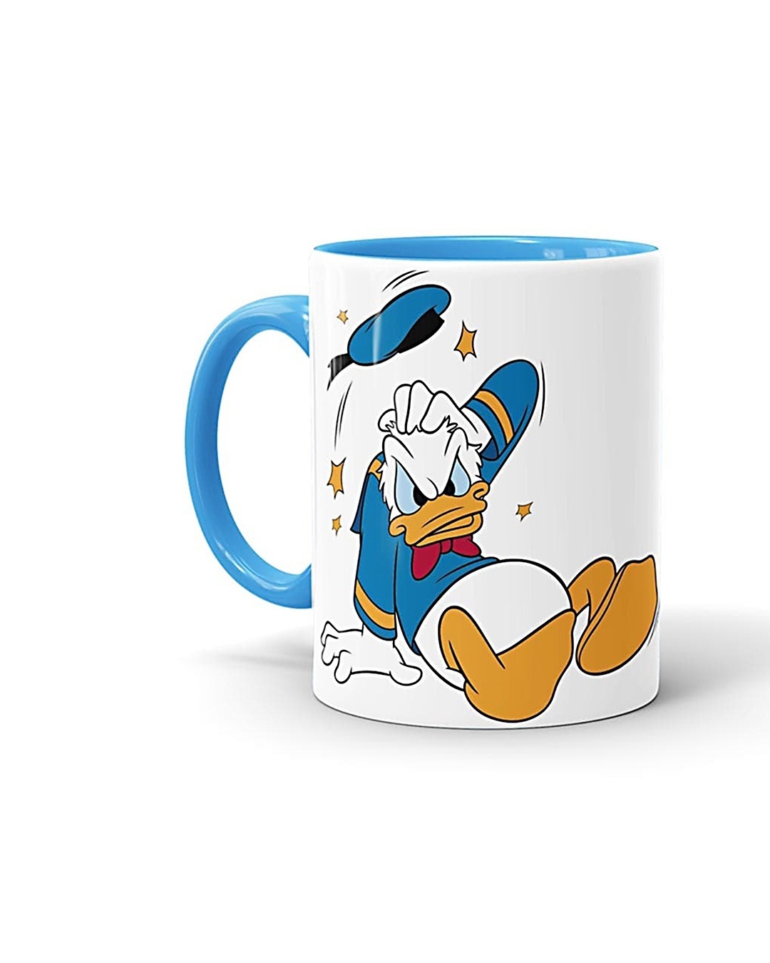 Shop Donald duck What The Duck  Ceramic Mug,  (320ml, Blue, Single Piece)-Front