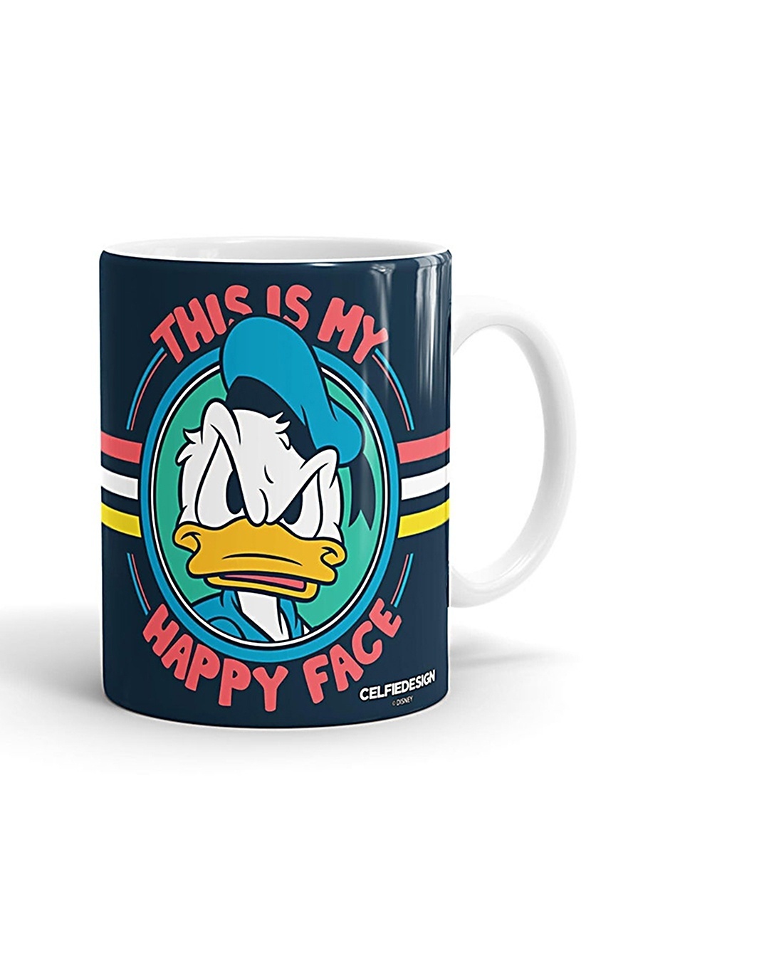 Shop Donalds Happy Face Ceramic Mug,  (320ml,  White , Single Piece)-Front