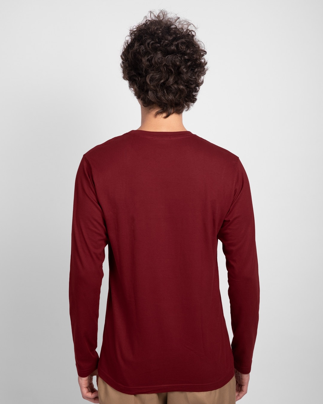 Shop Durotto Full Sleeve T-Shirt Scarlet Red-Back