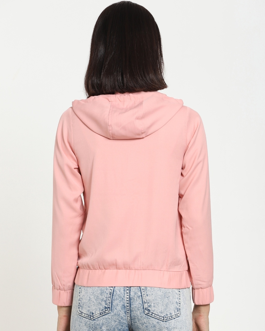 Shop Dusty Pink Plus Size Fashion Jacket-Design