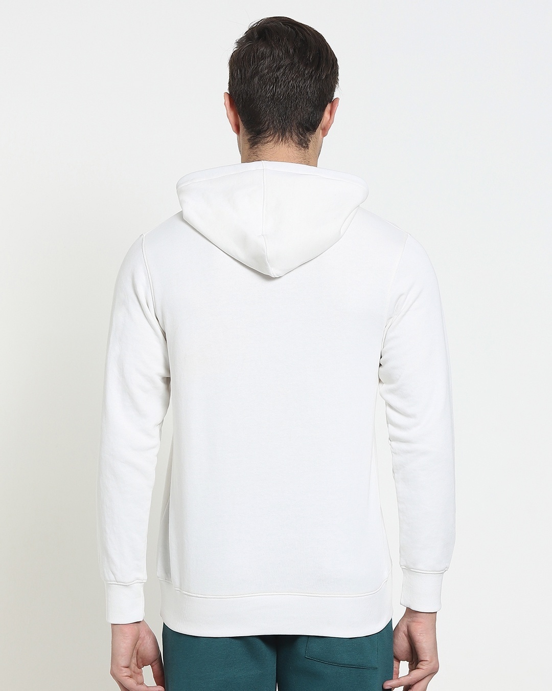 Shop Ecru White Hoodie Sweatshirt-Full