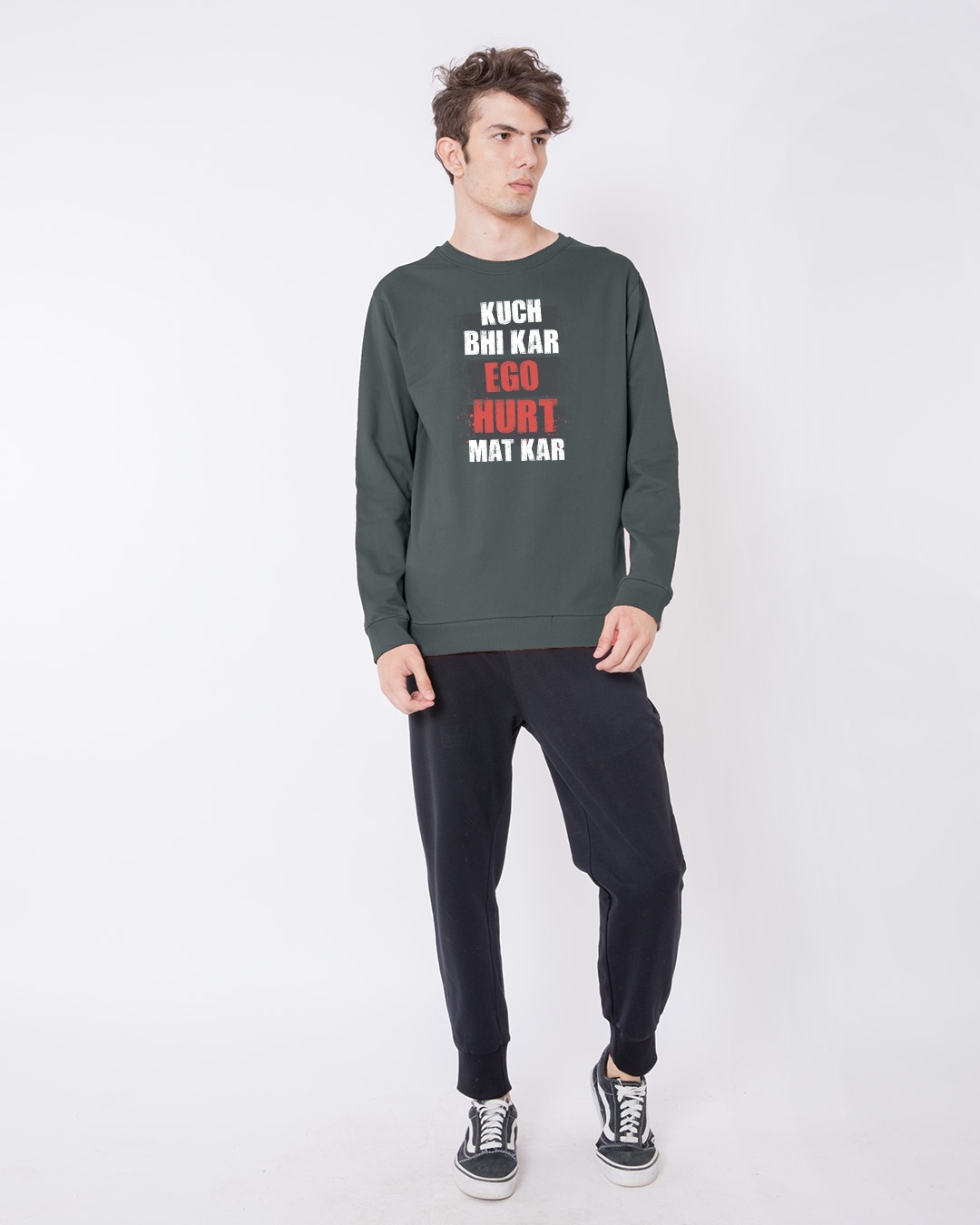 Shop Ego Hurt Fleece Light Sweatshirt-Design