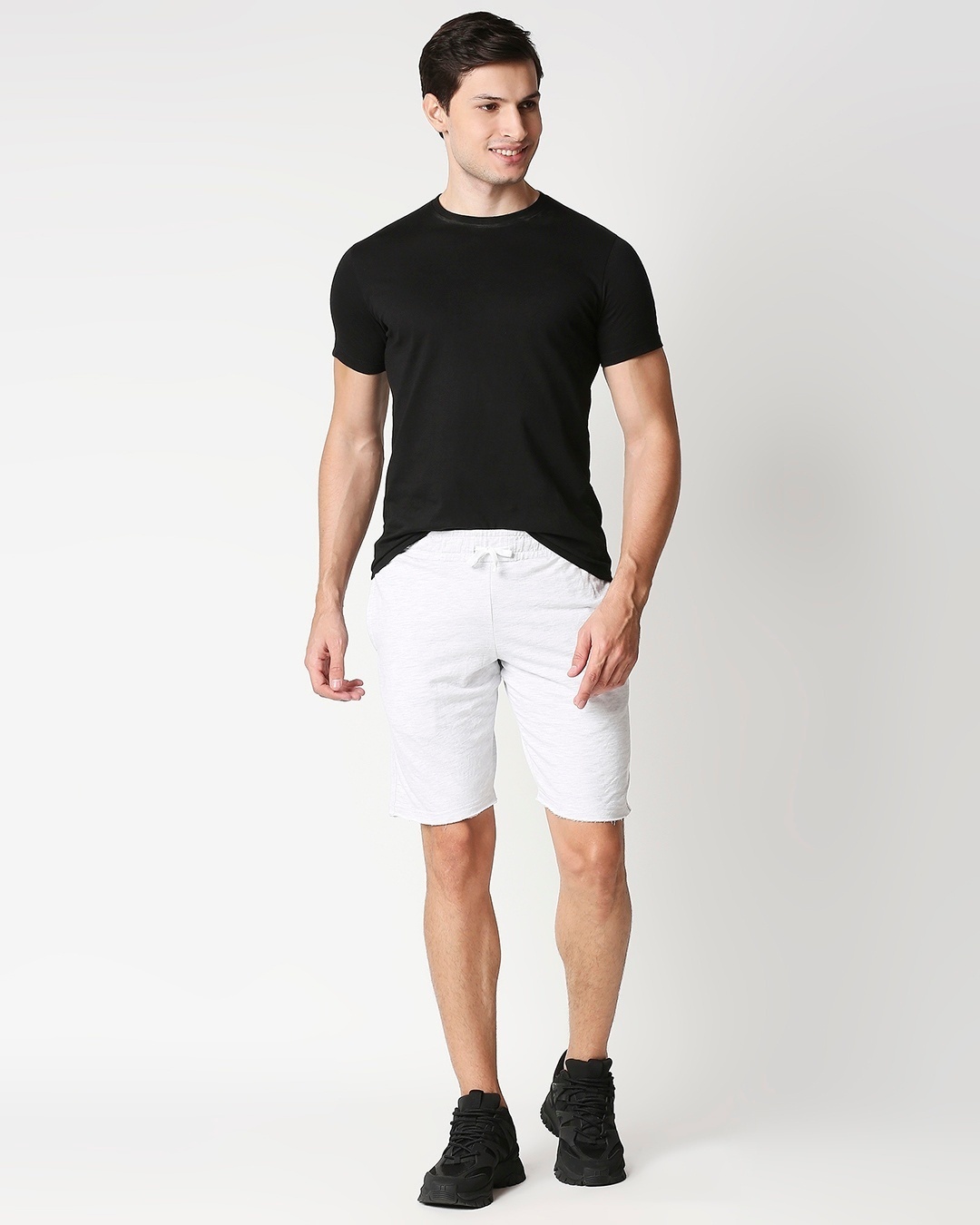 Shop Egret Melange Men Shorts