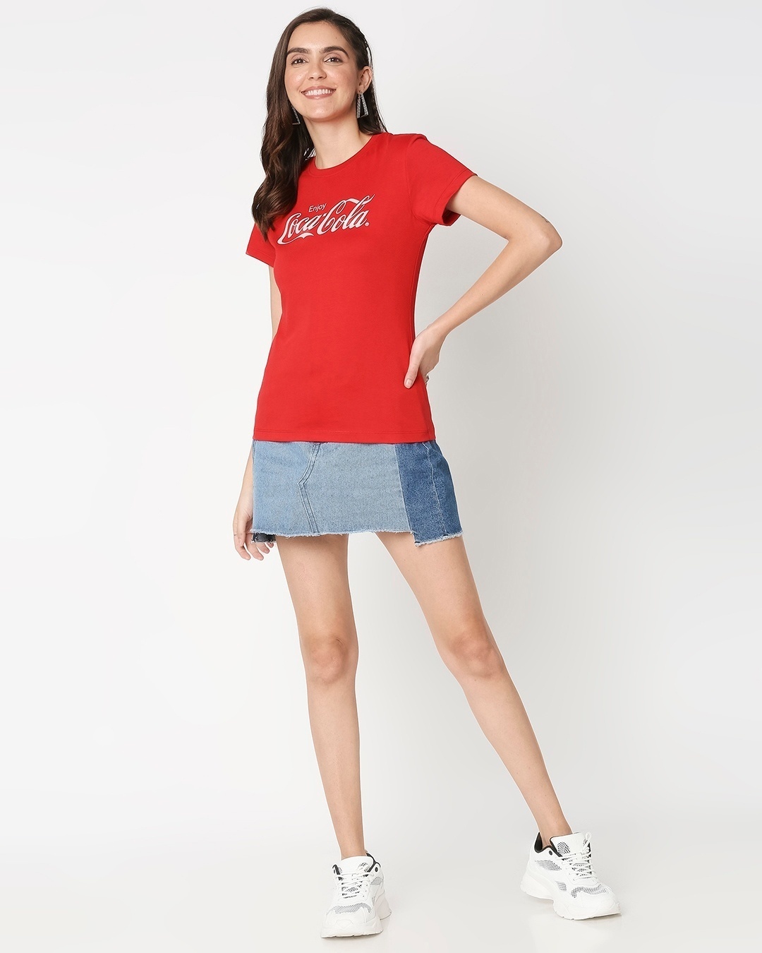Shop Women's Red Enjoy Coca-Cola Typography T-shirt
