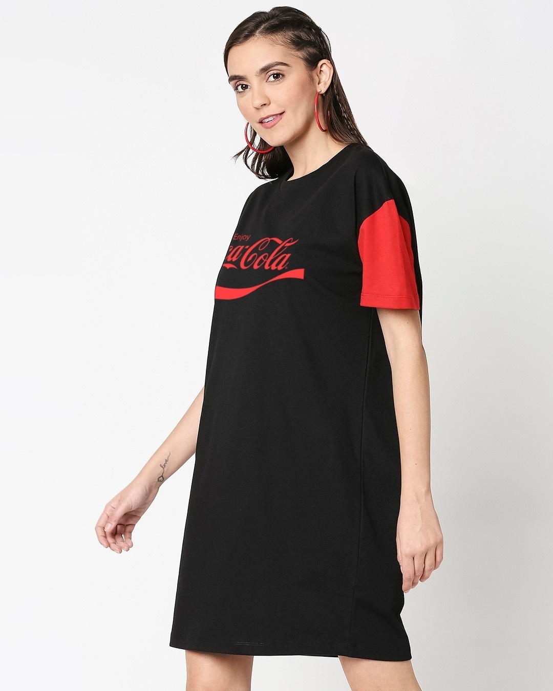 Shop Enjoy Coca-Cola Oversized Raglan Dress-Design