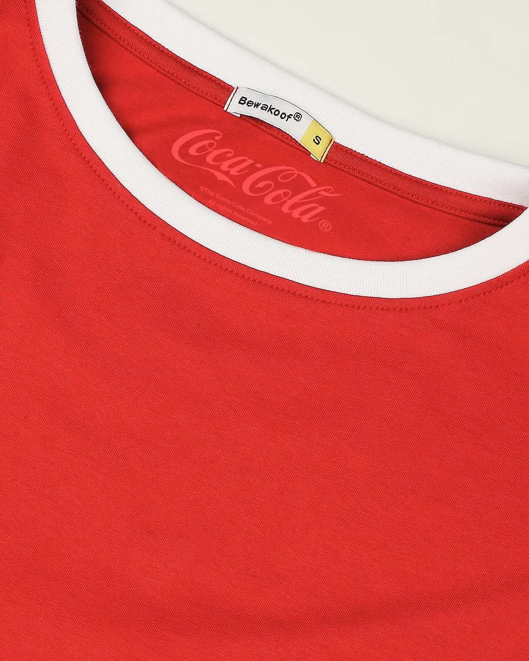 Shop Enjoy Coca-Cola Raglan Relaxed Fit Short Top