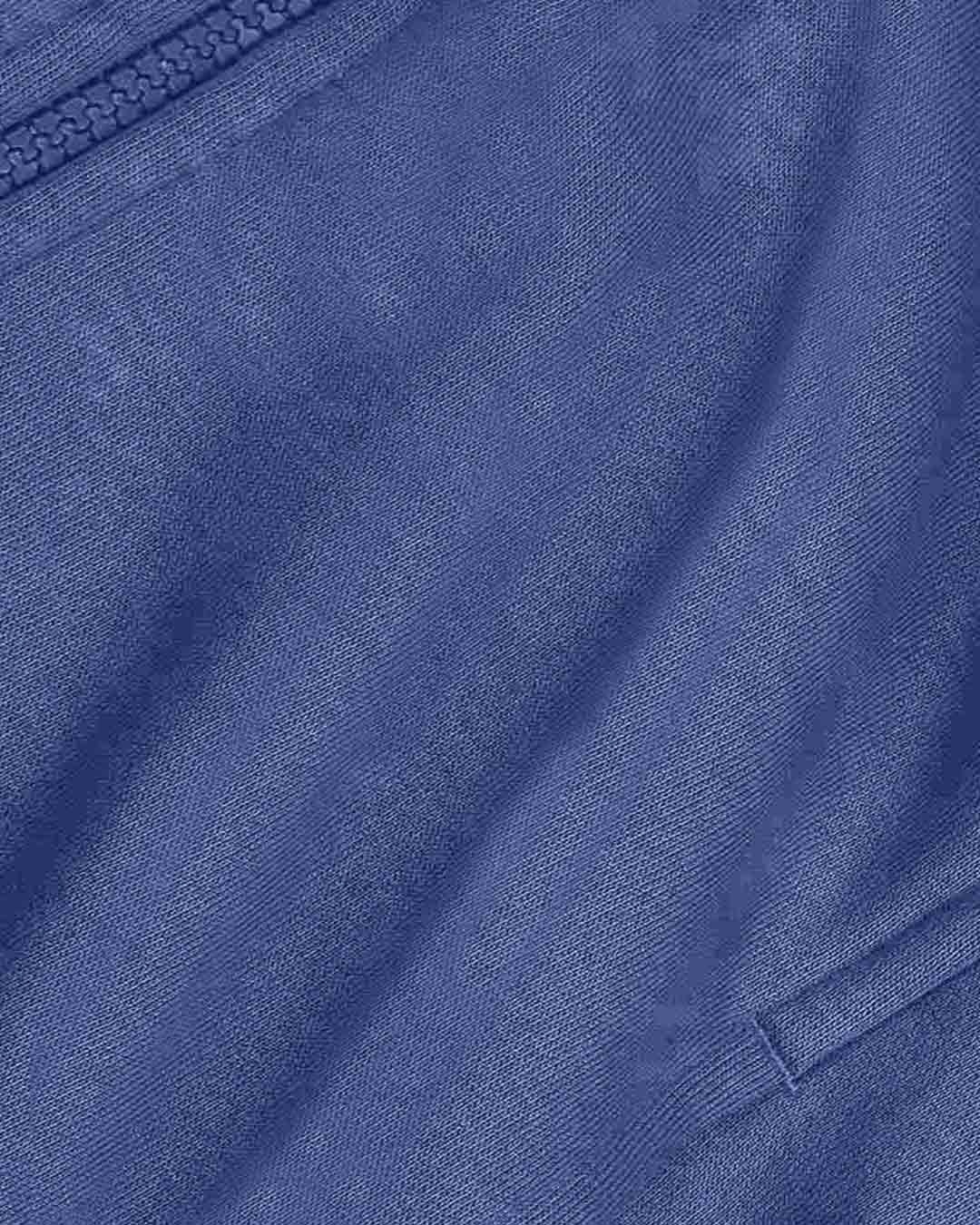 Shop Ensign Blue Cut & Sew Zipper Hoodie